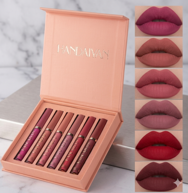 velvet long lasting waterproof non transfer liquid matte lipstick set of 6